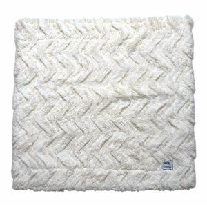 Minky Mamas Baby Lovie Security Blanket Cream 18”x18”